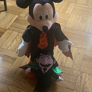 Halloween Mickey Mouse and Sesame Street Von Count Collectibles